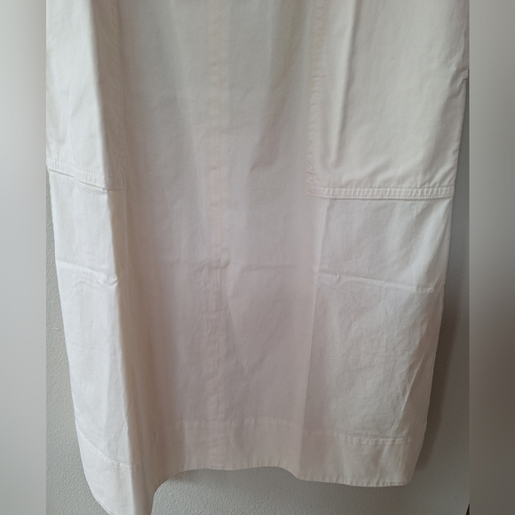 NWT Everlane Short Sleeve Puff Midi Dress Lagenlook  Pale/Yellow Womens Size S - Picture 9 of 12